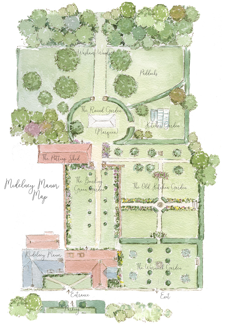 Map of Mideley Manor